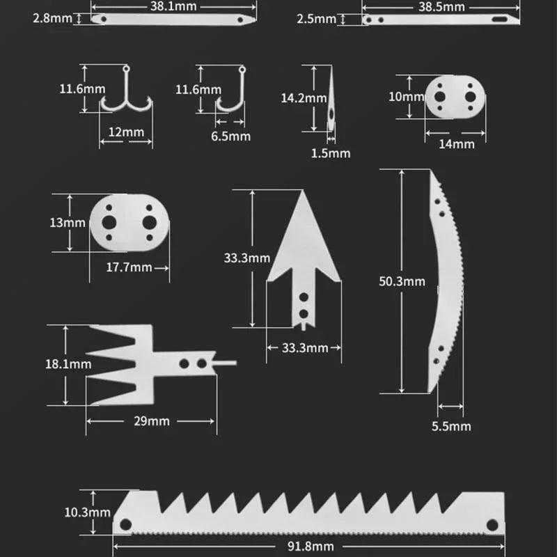 Carte d’Outils de Survie 22 en 1 – Compacte et Multifonctionnelle pour Outdoor et Urgences