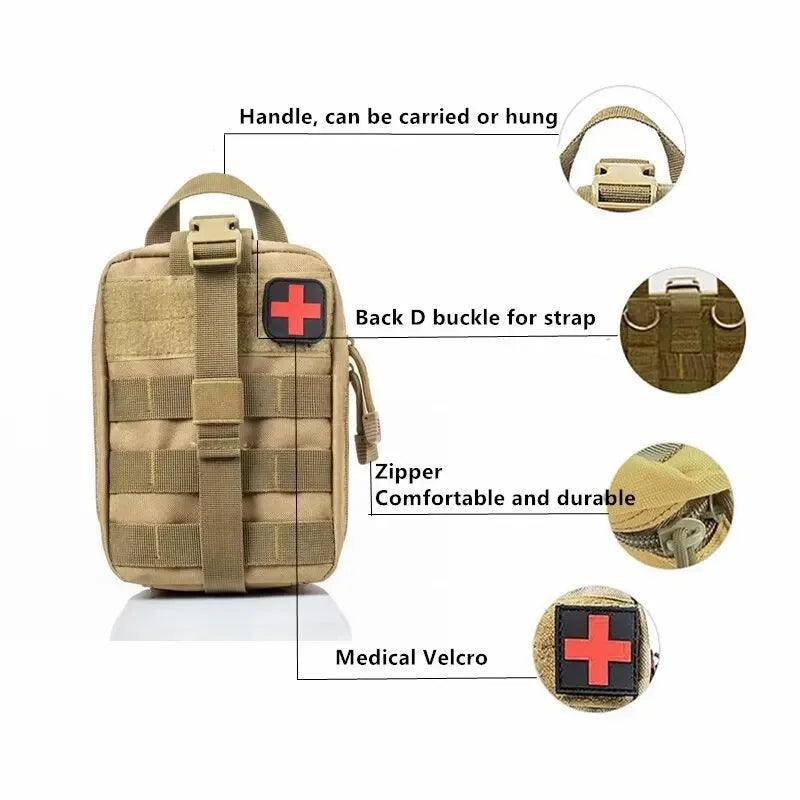 Sac à Main Militaire en Acier Inoxydable – Pochette de Rangement Multifonction