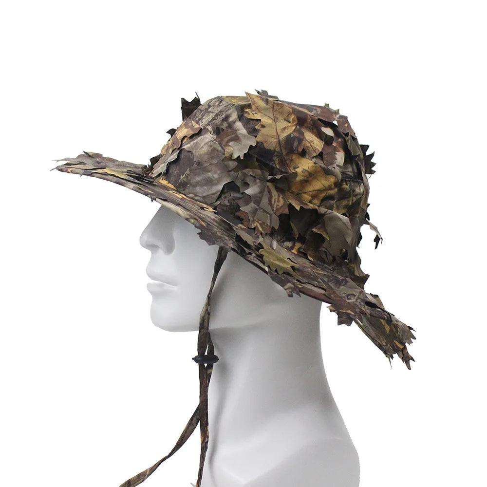 Chapeau Boonie Camouflage 3D – Accessoire Idéal pour Chasse et Outdoor