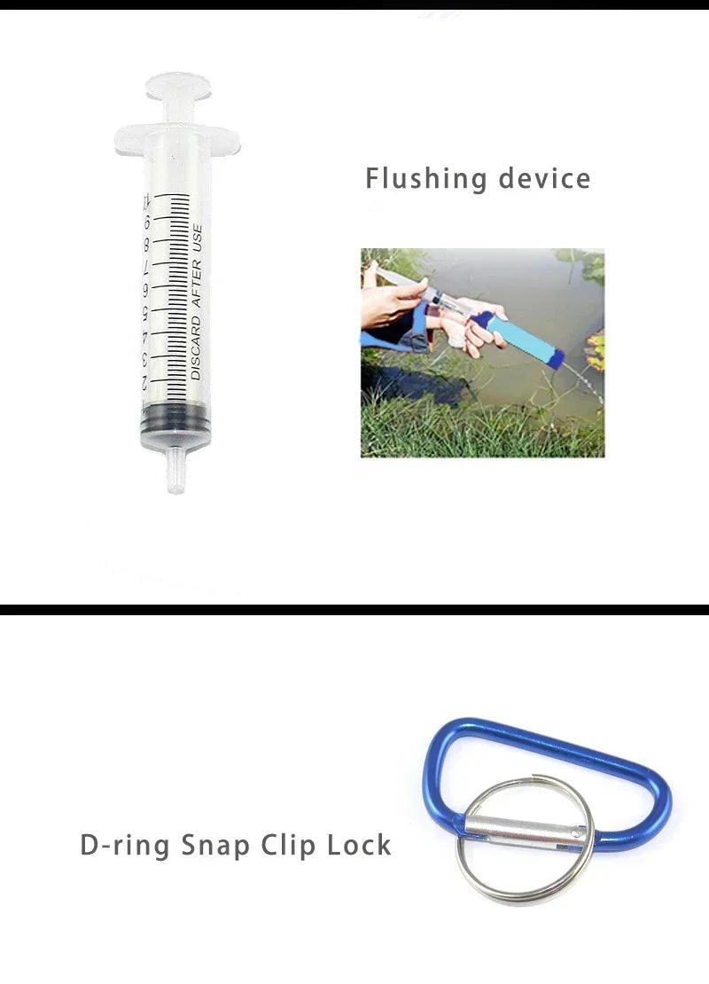 Purificateur d'Eau Portable d'Urgence - Filtre à Eau pour Camping et Survie