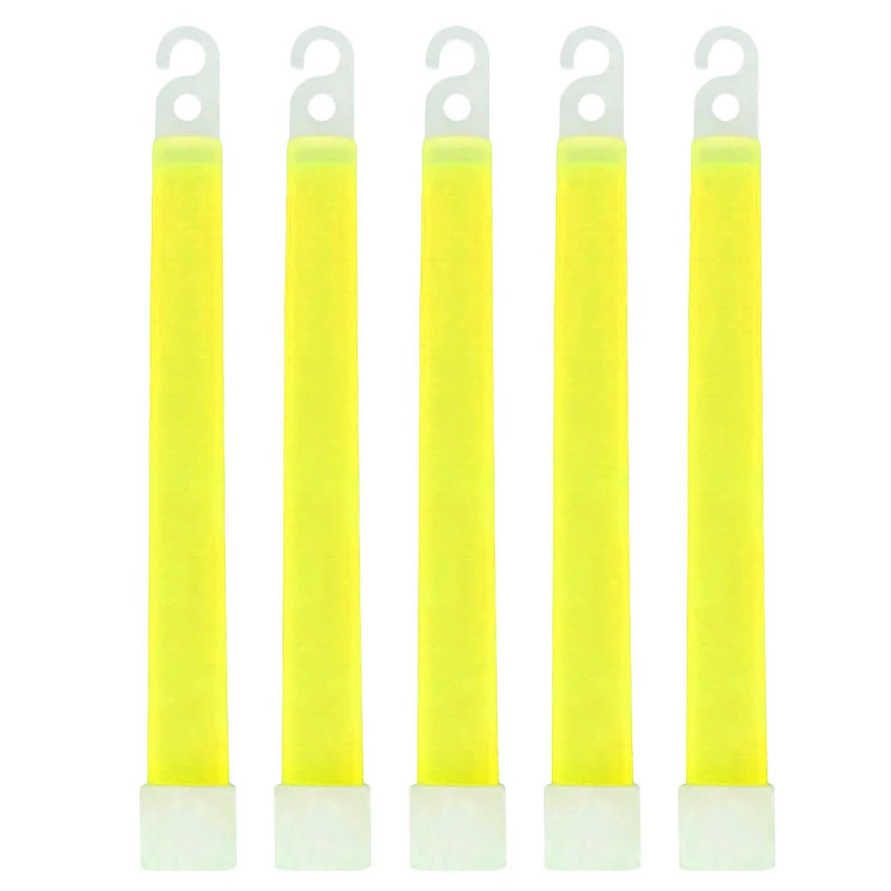 Kit de survie avec bâtonnets lumineux fluorescents de 6 pouces