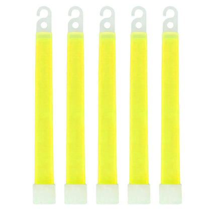 Kit de survie avec bâtonnets lumineux fluorescents de 6 pouces