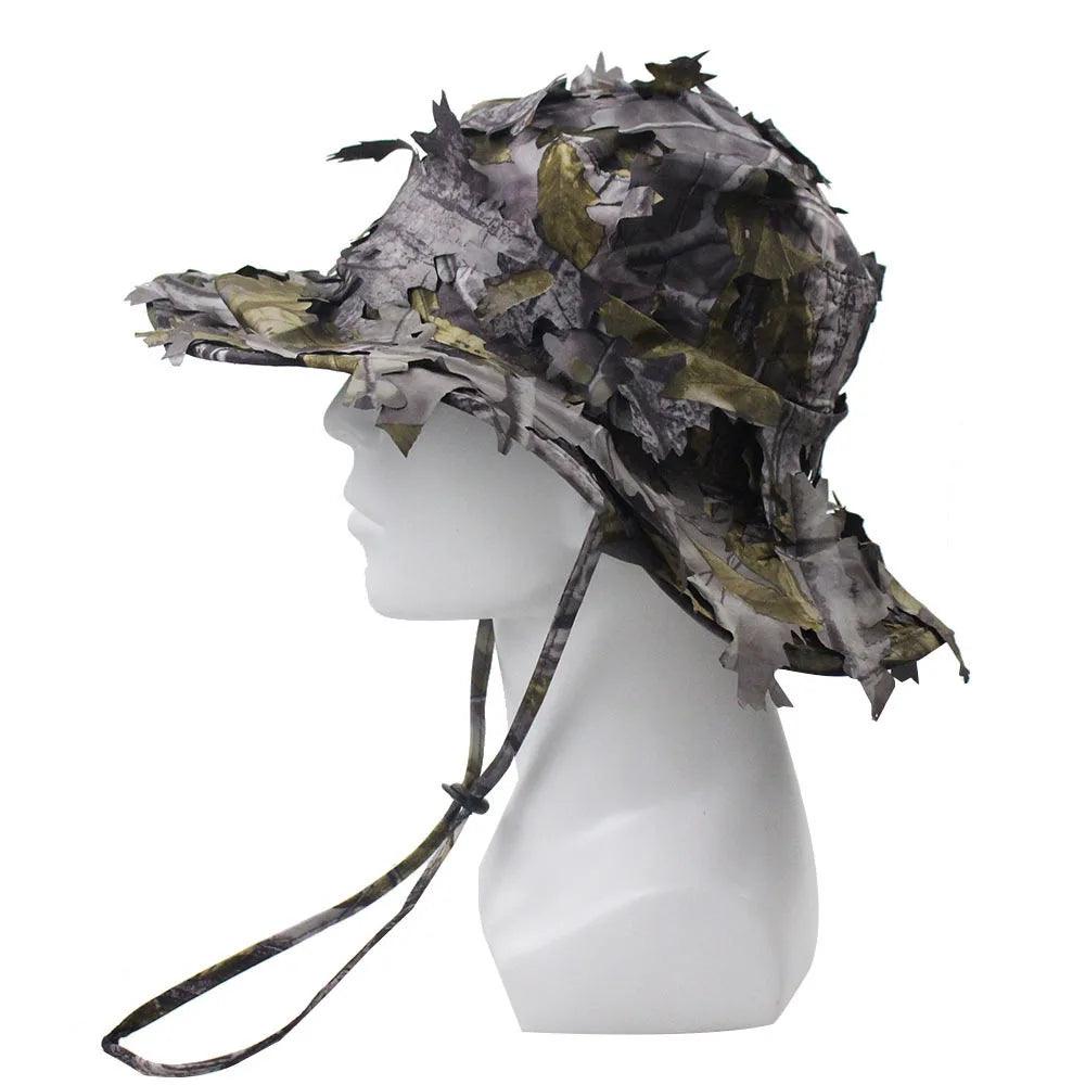 Chapeau Boonie Camouflage 3D – Accessoire Idéal pour Chasse et Outdoor