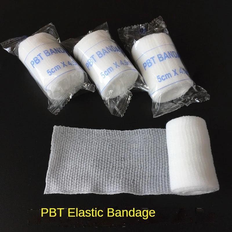 Bandage Élastique PBT – Rouleau de Gaze Elastique pour Premiers Soins