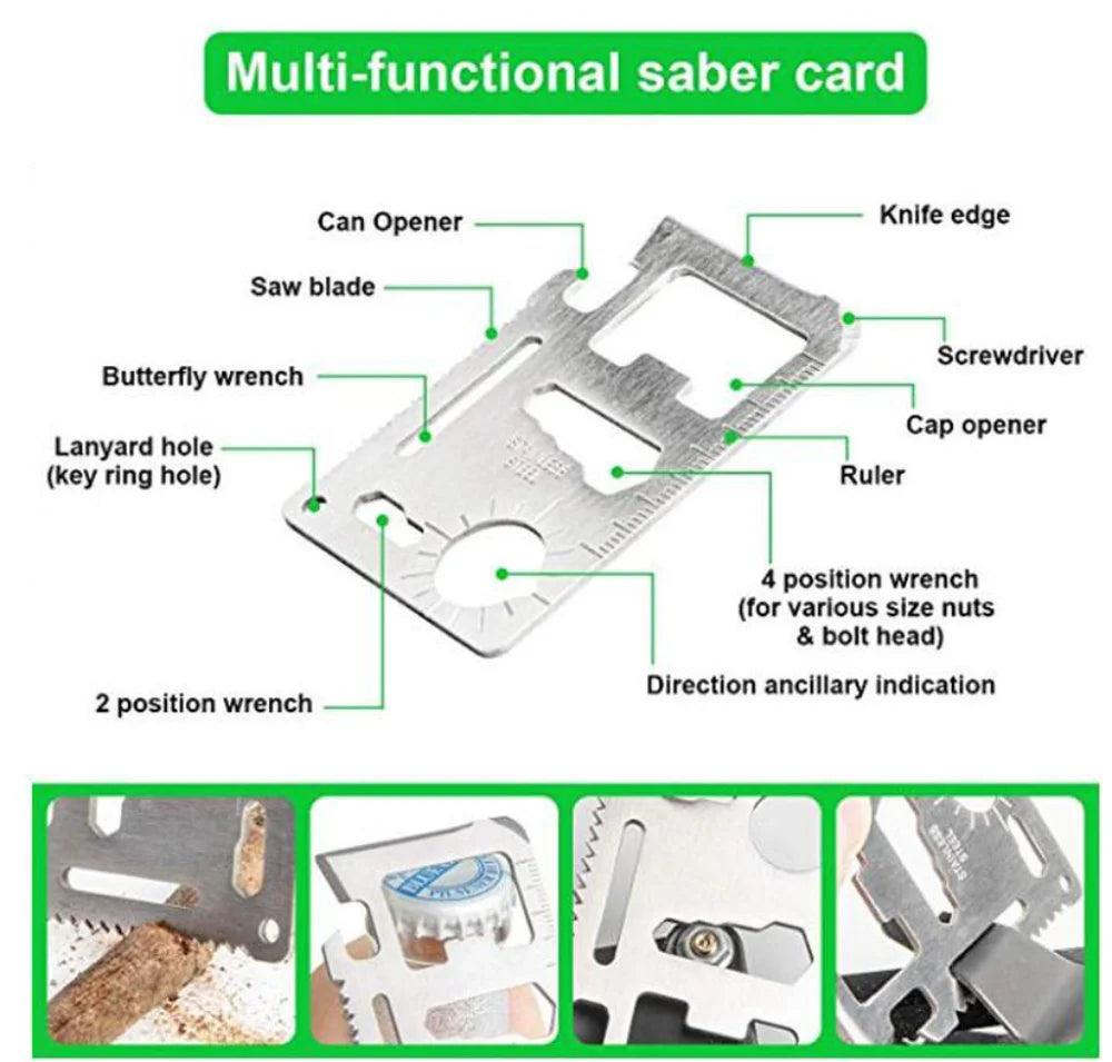 Kit de Survie Multifonctionnel 25-en-1 - Équipement Complet pour Camping et Urgences