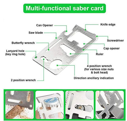 Kit de Survie Multifonctionnel 25-en-1 - Équipement Complet pour Camping et Urgences