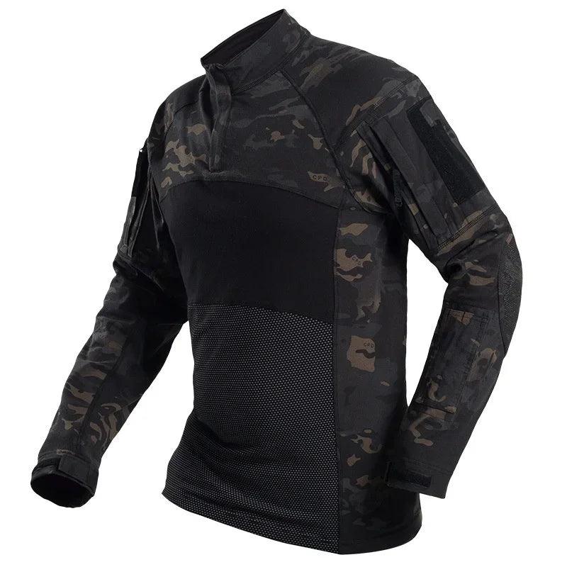 Chemises de Chasse Élastiques pour Hommes - Camouflage Outdoor