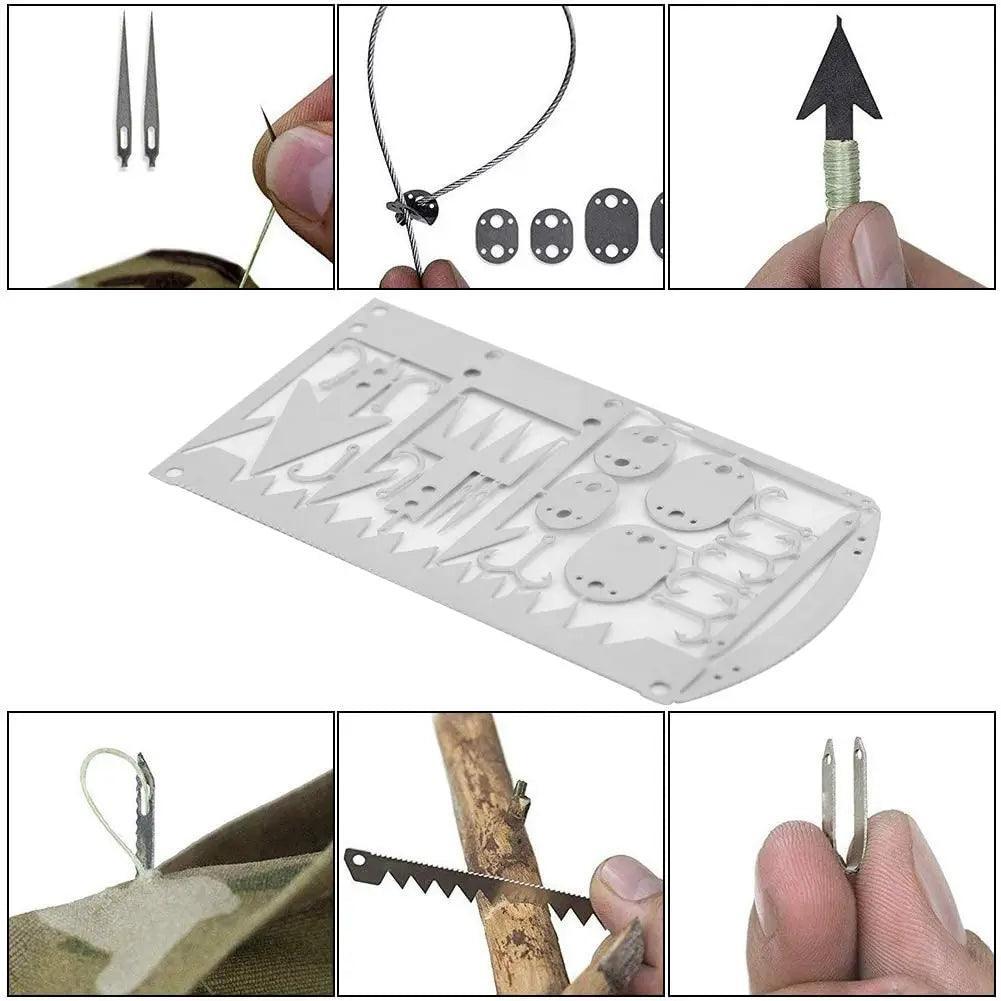 Kit de Survie d’Urgence Militaire 23-en-1 avec Filtre à Eau – Idéal pour Camping et Randonnée