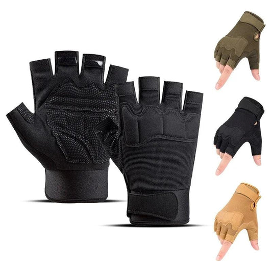 Gants de Chasse Demi-Doigt - Respirants et Résistants pour Outdoor