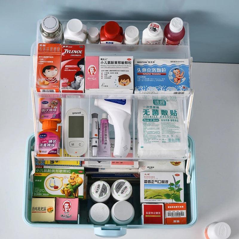 Trousse Médicale de Grande Capacité – Boîte de Rangement Multicouche pour Premiers Soins