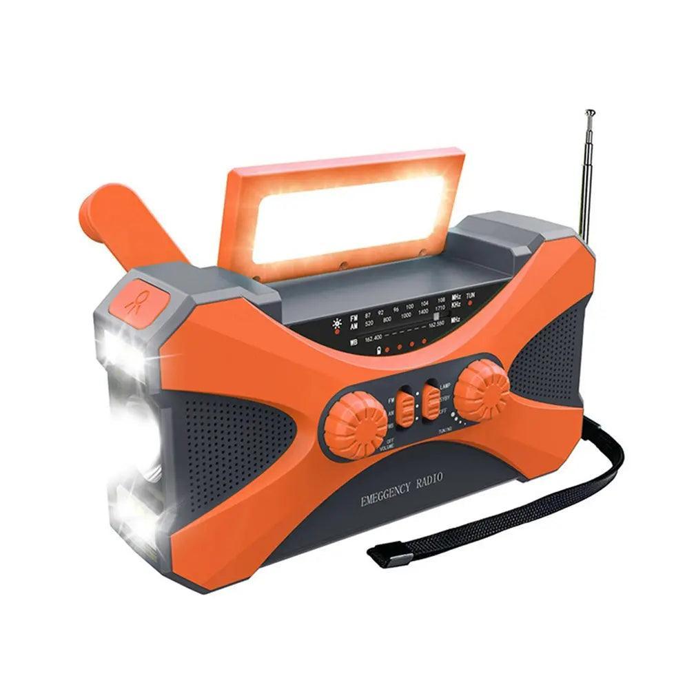 Radio d’Urgence Solaire Portable – AM/FM/WB, Manivelle et Lampe de Poche - Variante