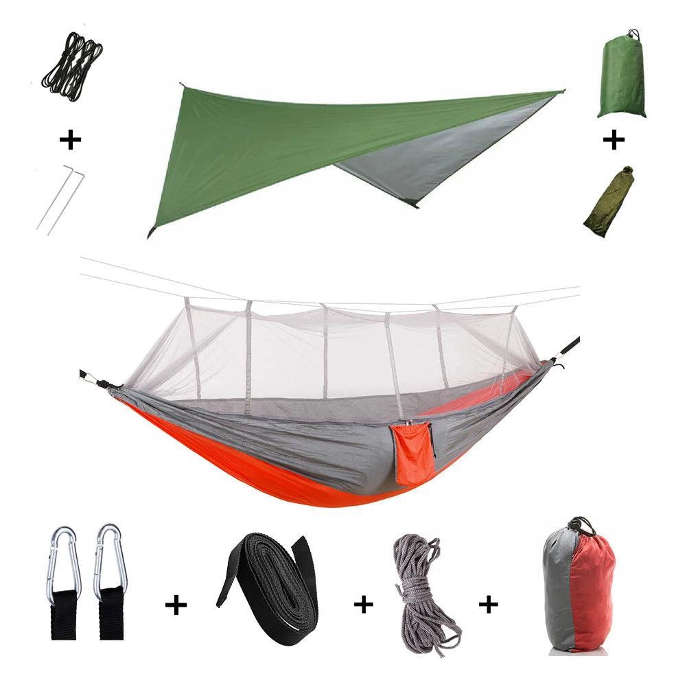 Hamac de Camping avec Moustiquaire – Abri Portable et Lit de Survie - Variante