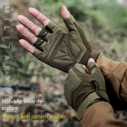 Gants de Chasse Demi-Doigt - Respirants et Résistants pour Outdoor