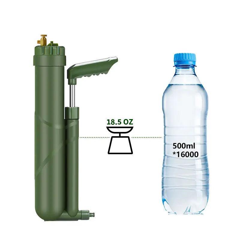 Filterwell Pompe à Main Portable – Filtre à Eau et Purificateur pour Survie Outdoor