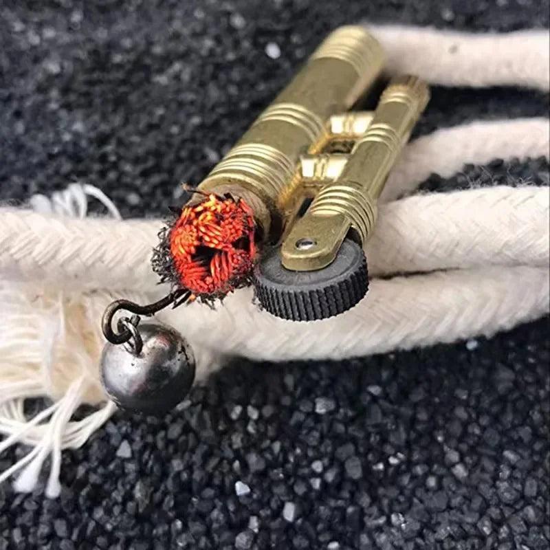 Briquet à Kérosène en Métal – Coupe-Vent Rétro pour Outdoor et Survie