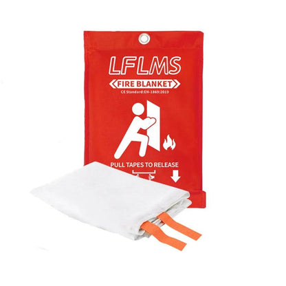 Couverture Anti-Feu d'Urgence 1m x 1m : Sécurité Cuisine et Survie