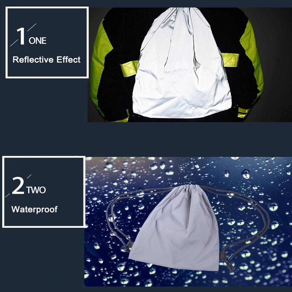 Sac à dos réfléchissant imperméable - Housse de pluie et sécurité pour camping et cyclisme