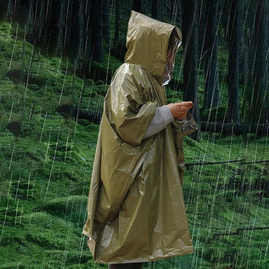 Poncho de Survie en Aluminium – Imperméable et Thermique