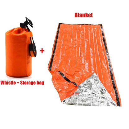 Kit de Tente de Survie d’Urgence – Tube Mylar, Sac de Couchage et Couverture Thermique