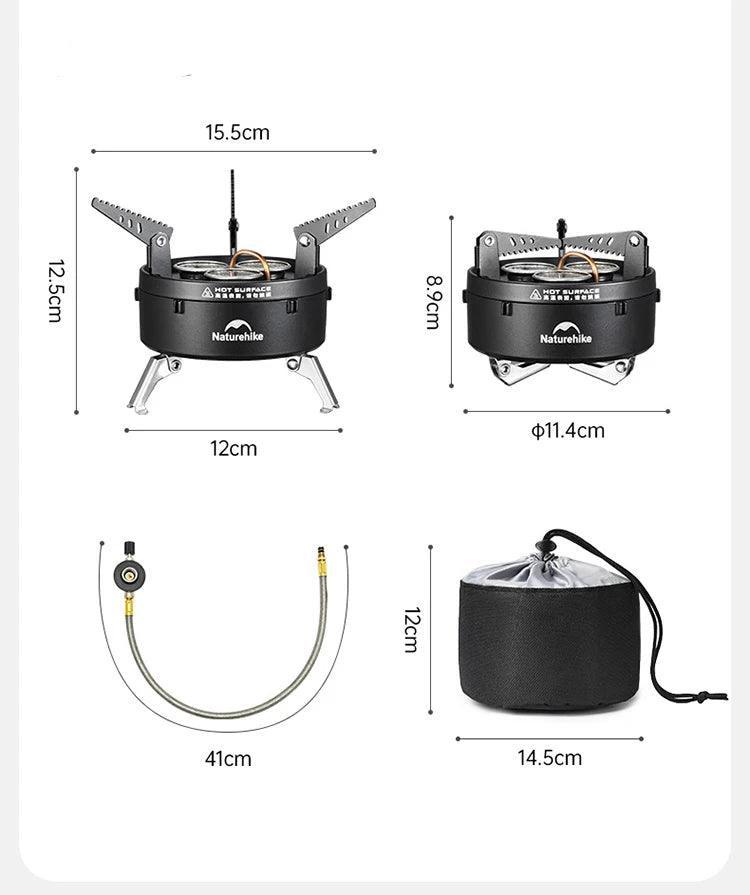 Réchaud de Camping Natureifa – Réchaud à Gaz Pliable pour Pique-Nique et Outdoor