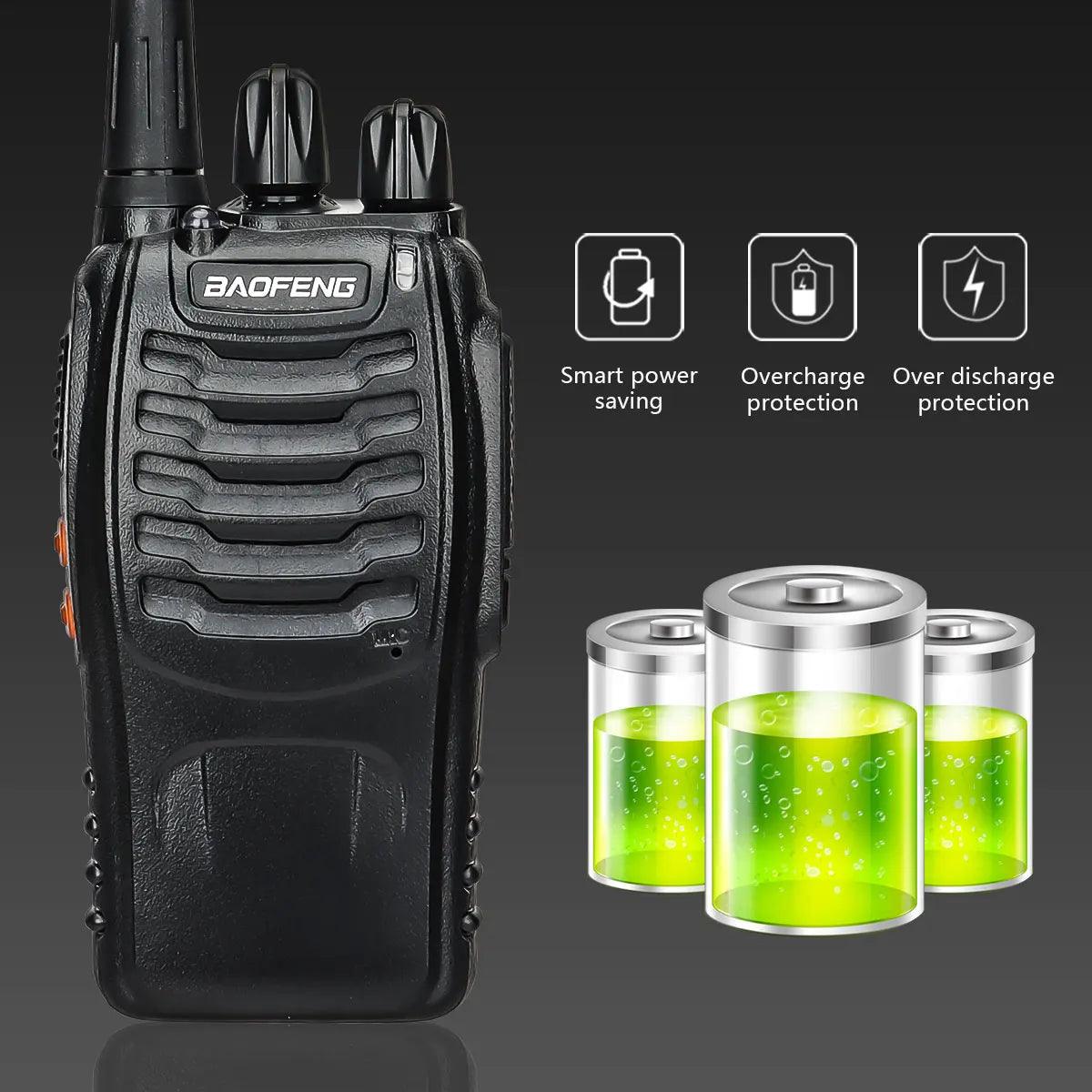 Baofeng BF-888S – Talkie-Walkie Bidirectionnel UHF Longue Portée 100 km